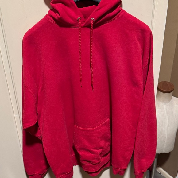 Hanes EcoSmart Red unisex Hoodie size xl like new - Picture 1 of 3